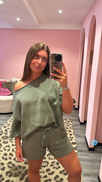 Summer Lounge Set Army Groen