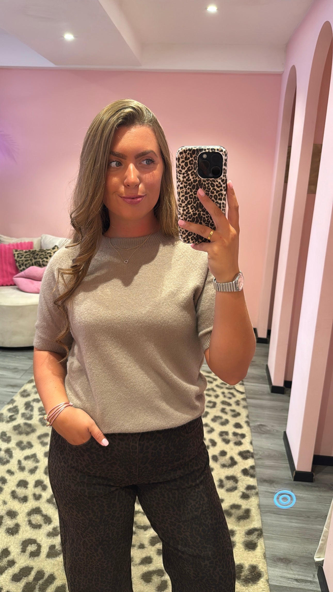 So Soft Knit Top Taupe
