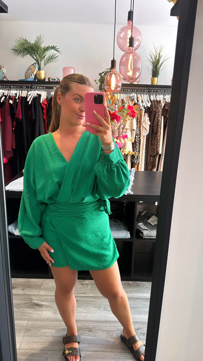 Playsuit Strik Groen