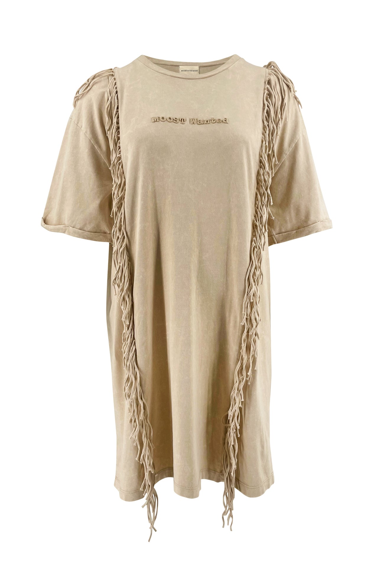 Nicole Fringe Dress Beige Moost Wanted
