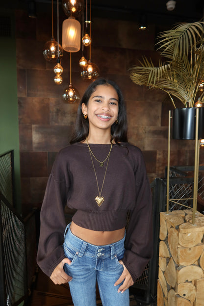 ByMila Nara Top Choco Bruin