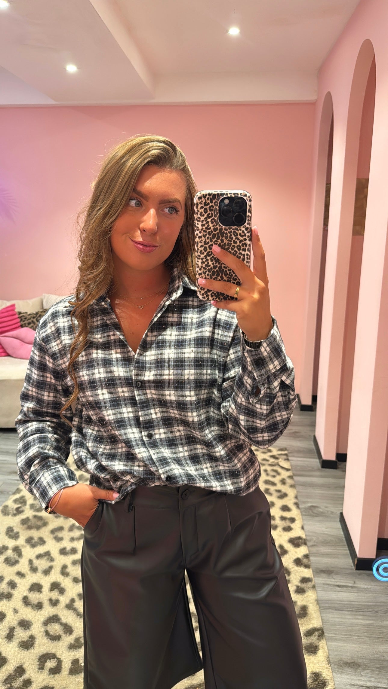 Bobby Flannel Sparkle Blouse