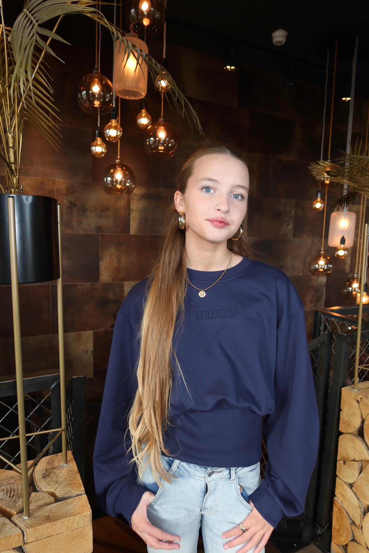 Redefined 3D Sweater Navy Blue ByMila