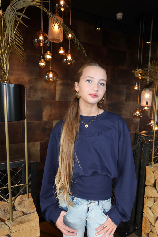 Redefined 3D Sweater Navy Blue ByMila