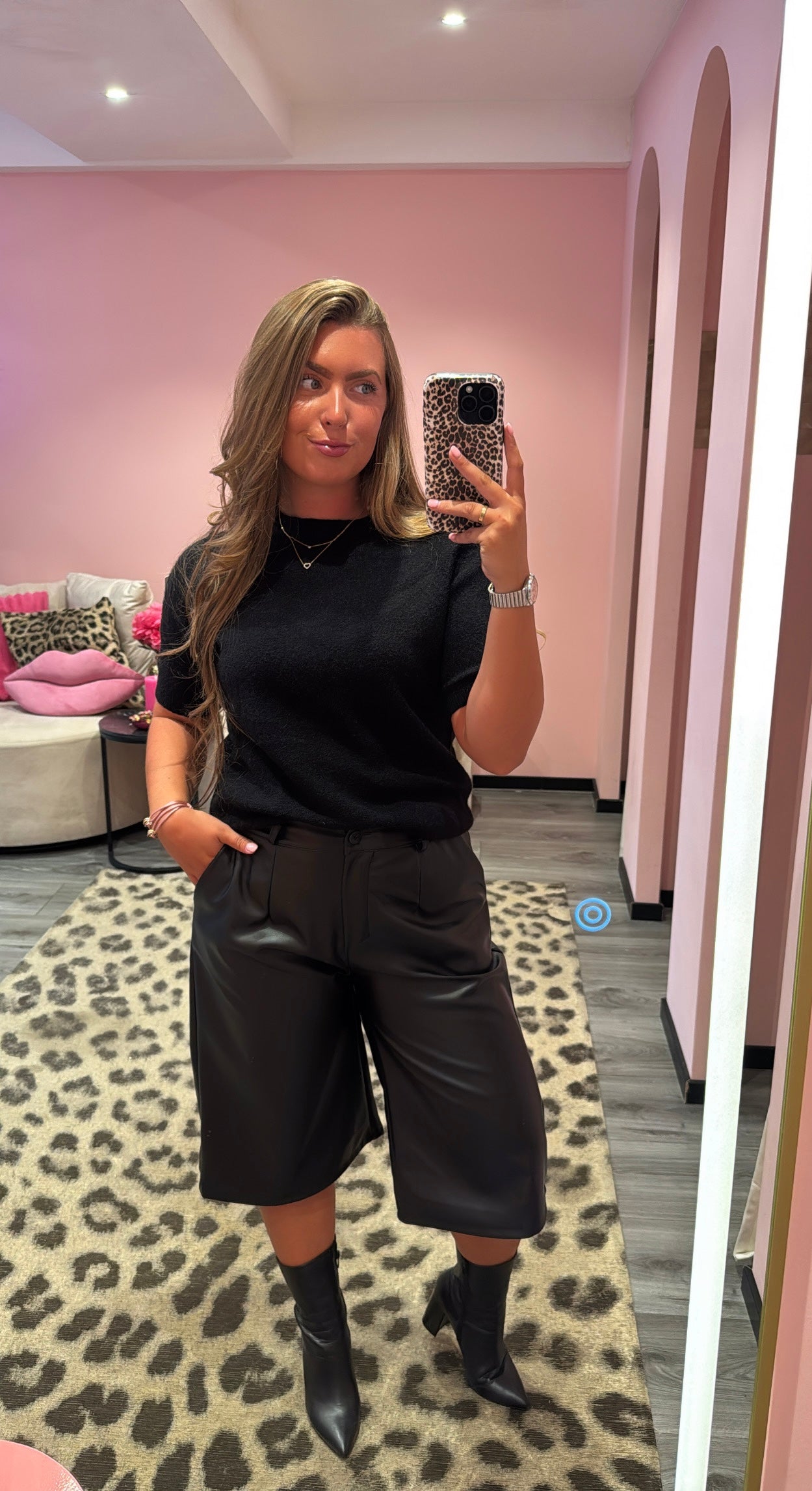 So Soft Knit Top Zwart