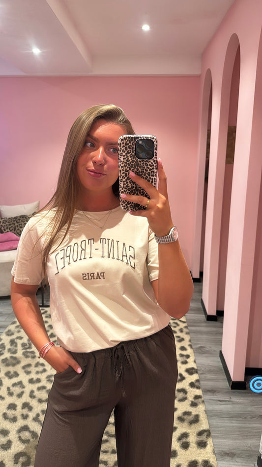 Saint Tropez T-Shirt Beige