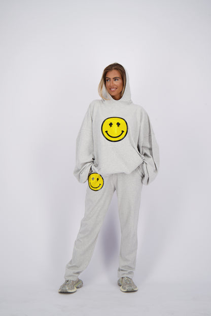 Smiley Hoodie - Reinders - Light Grey