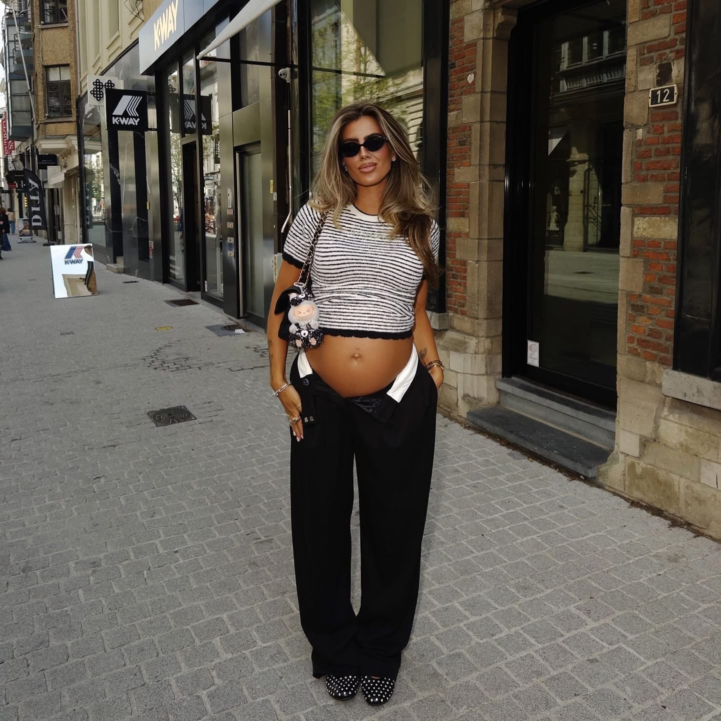 Reinders Selena Stripes Top True Black