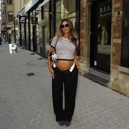 Reinders Selena Stripes Top True Black