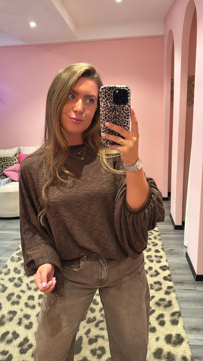 Lurex Top Faye Bruin 3756