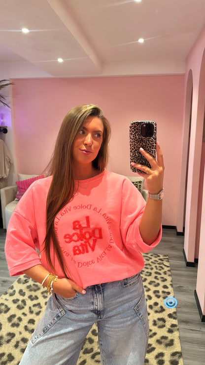 Dolce Vita Top Neon Roze