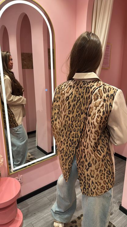 Ambika Blazer Beige/Panter