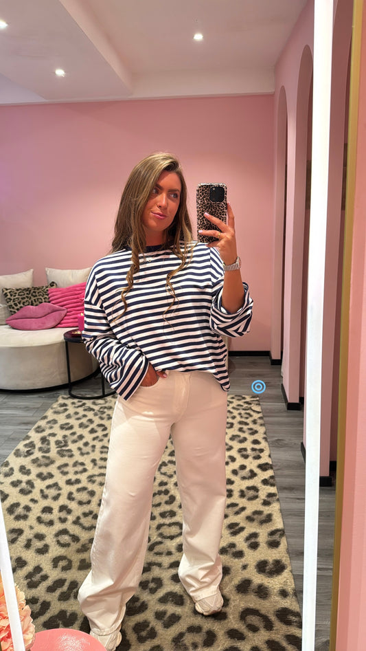 Wide Leg Jeans Wit 3362