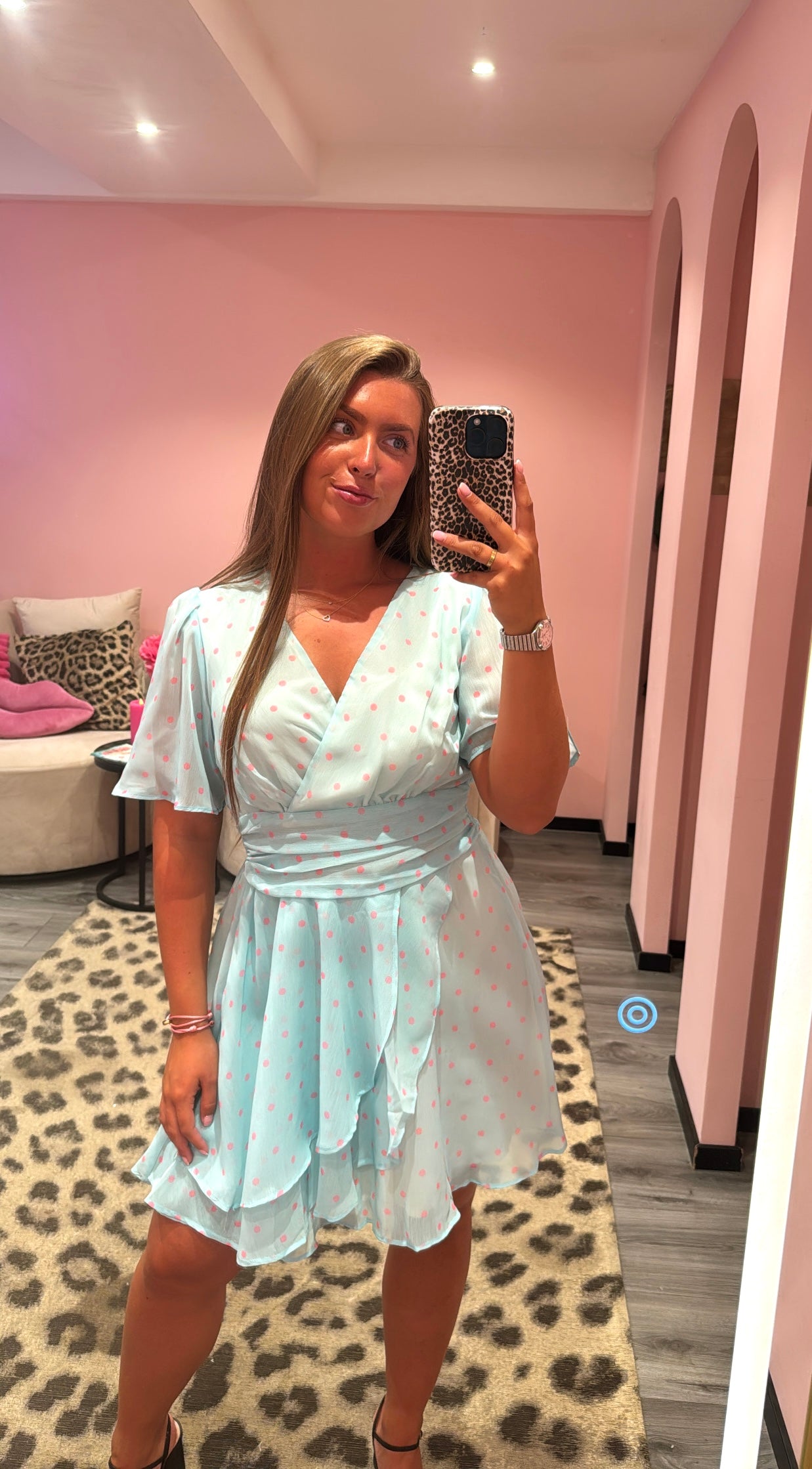 Turquoise Dots Jurkje