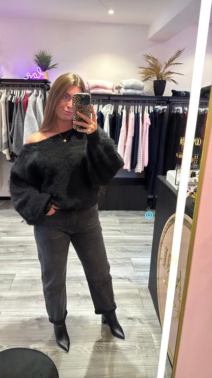 Balloon Jeans Zwart 886