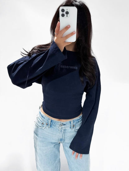 Redefined Top Navy Blue ByMila