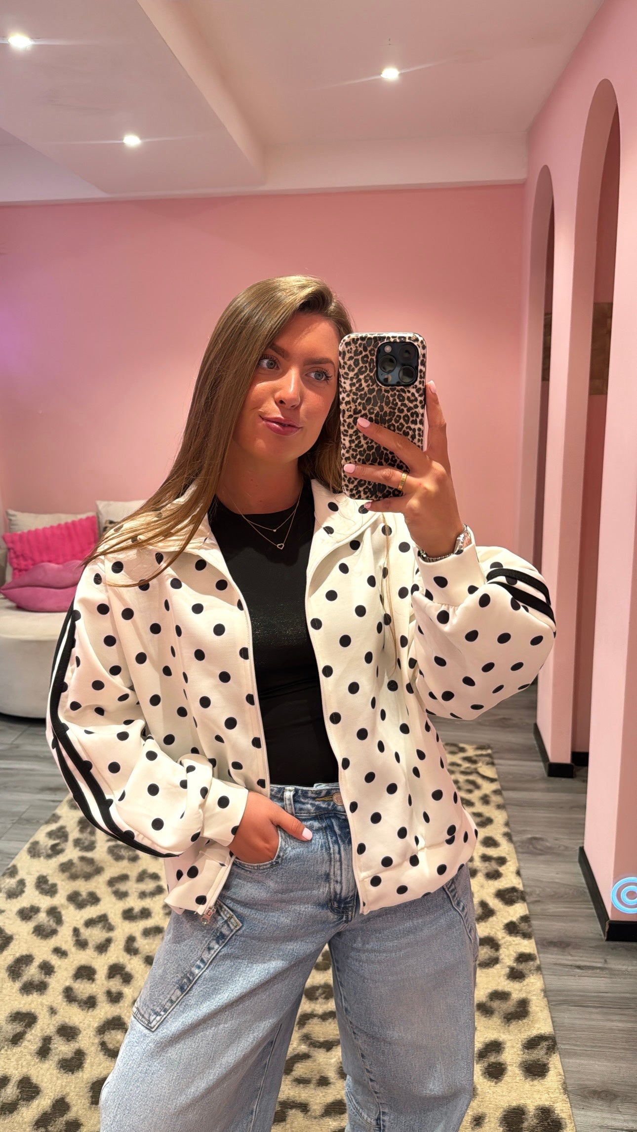 Polka Dots Vestje Wit