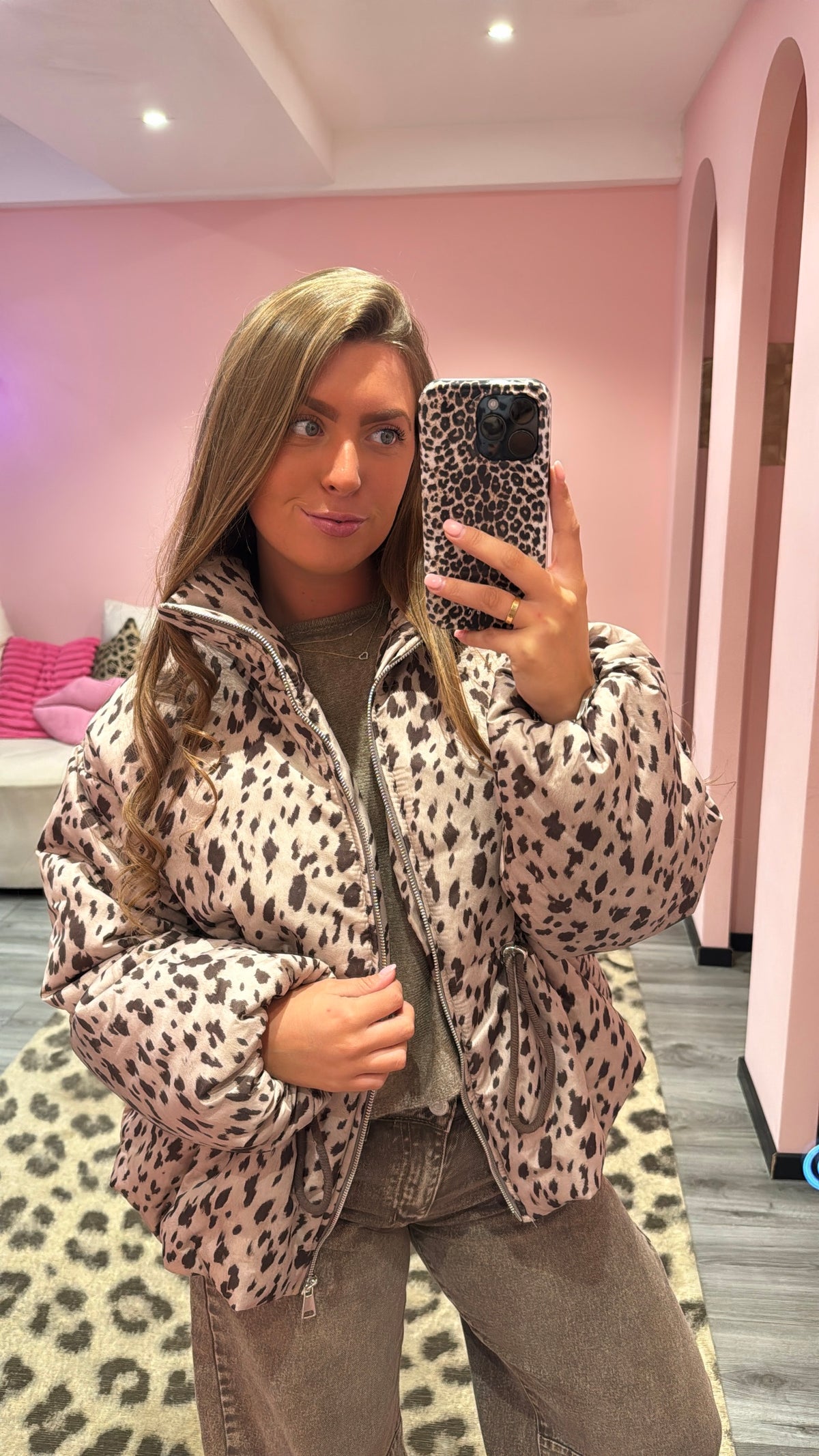 Bowie Puffer Printed Bambi