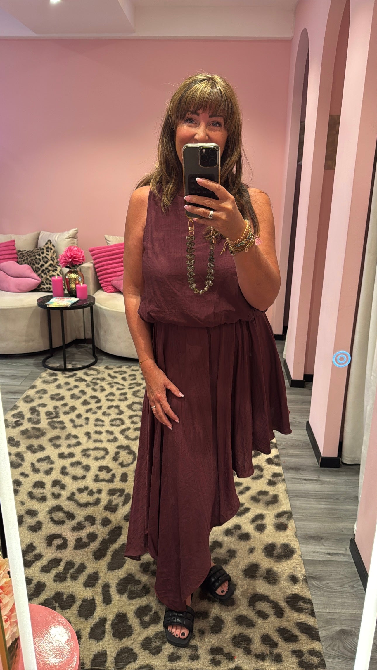 Jolie Jurk Aubergine