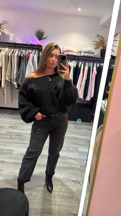 Balloon Jeans Zwart 886