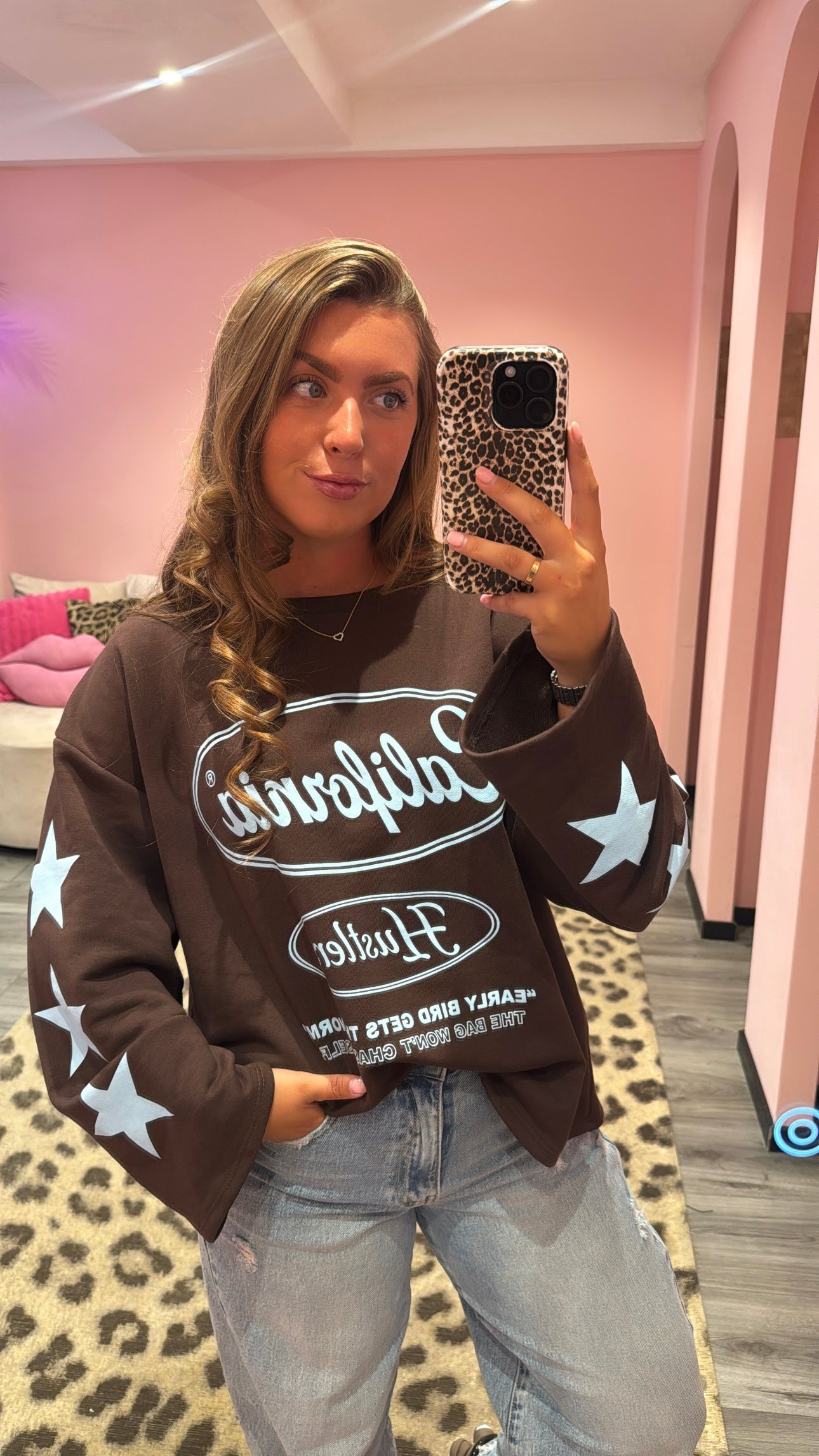 California Star Longsleeve Bruin/Blauw