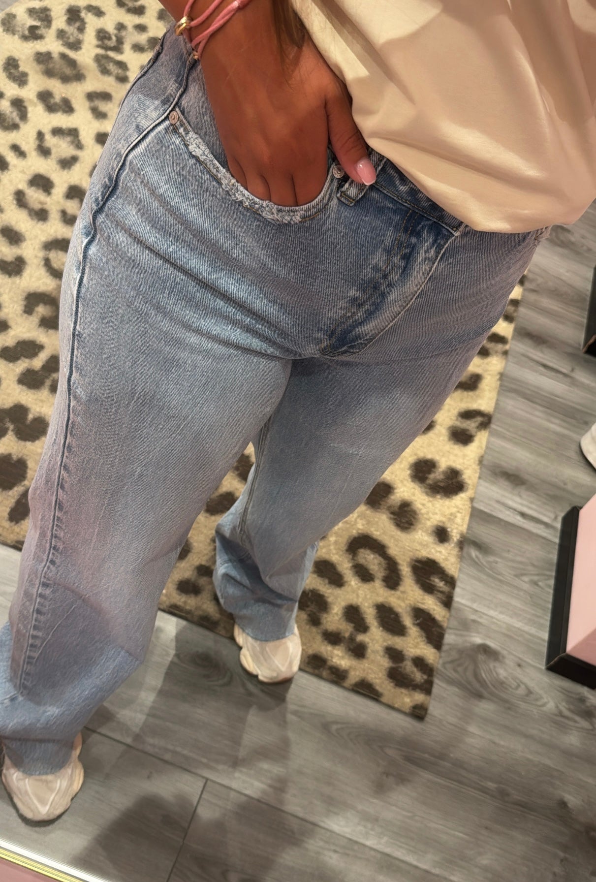 Queen Hearts Wide Leg Jeans Extra Lang 3636-1