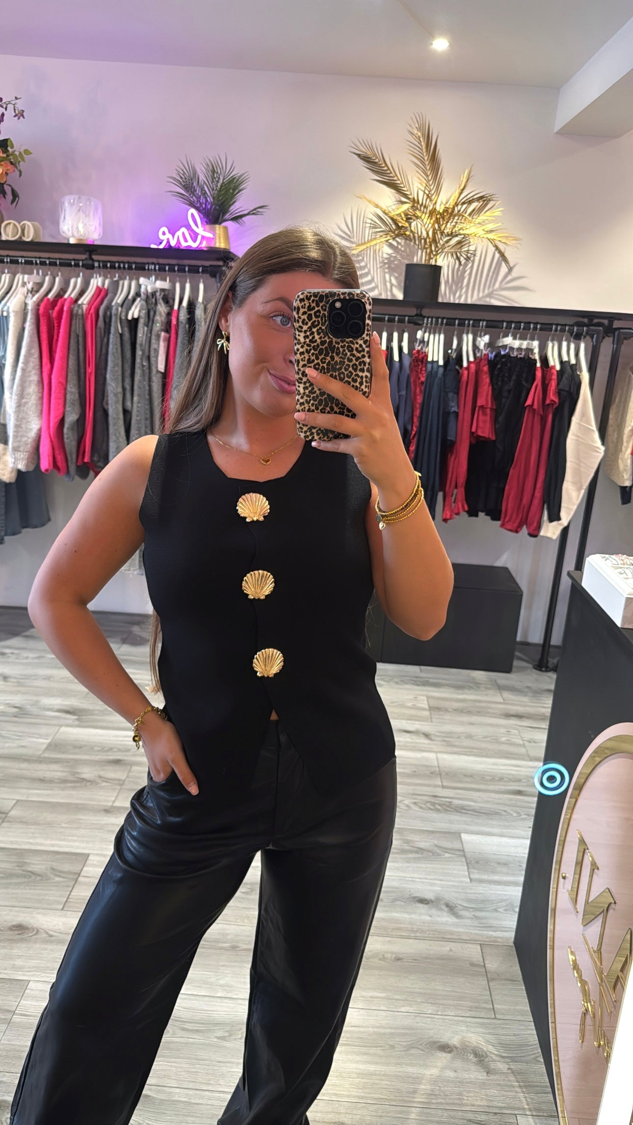 Gilet Top Zwart