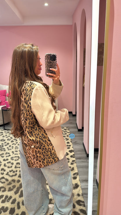 Ambika Blazer Beige/Panter