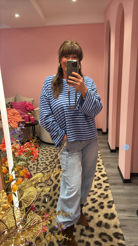 Longsleeve Blue/Kobalt