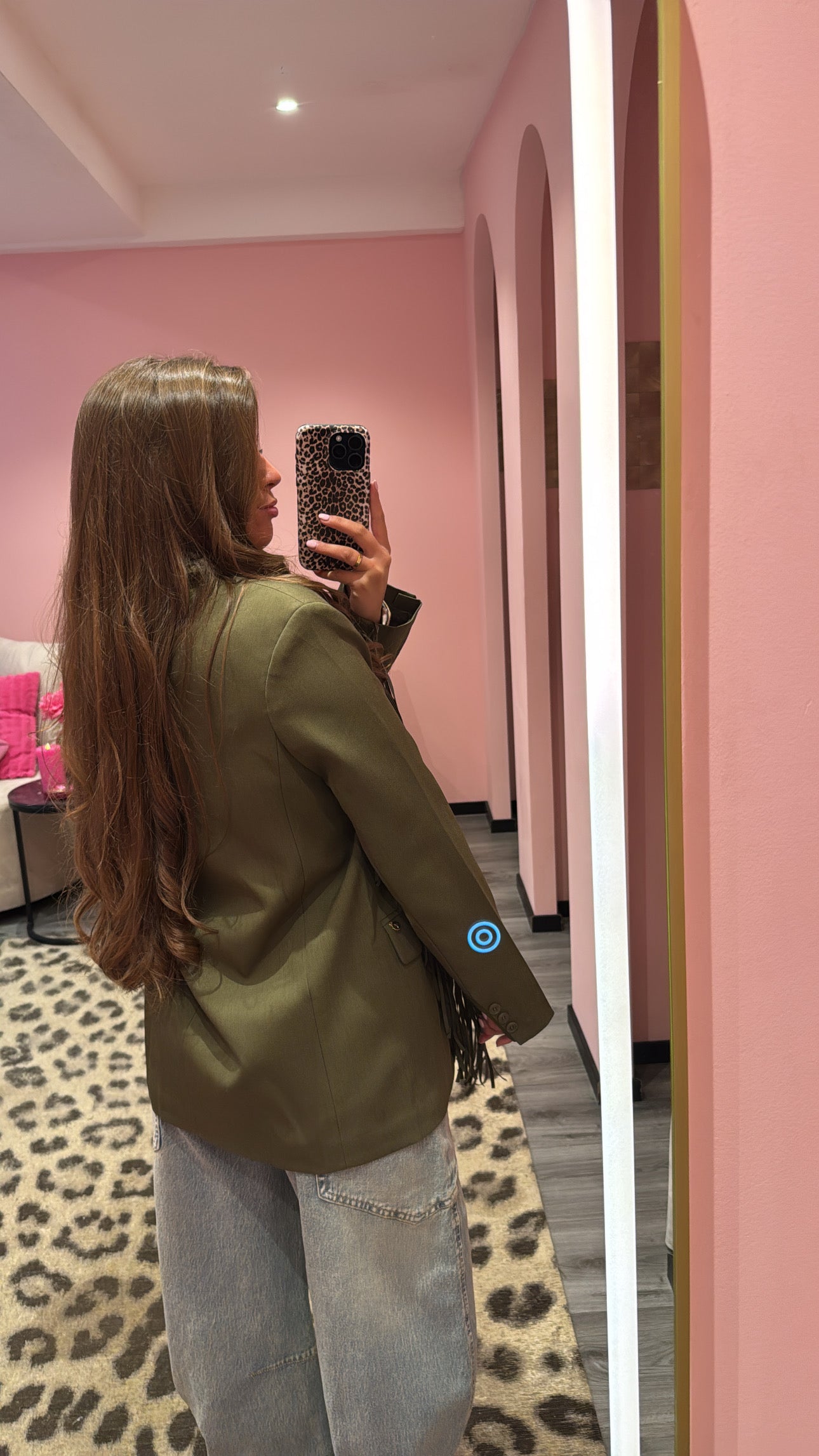 Ambika Blazer Army Fringe