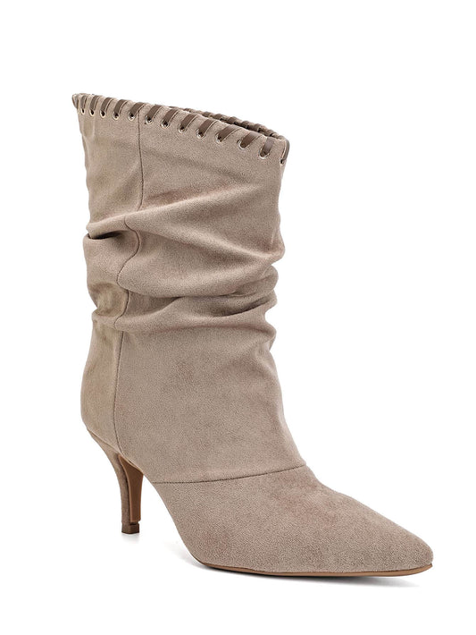 Luna Suéde Laarsje Beige