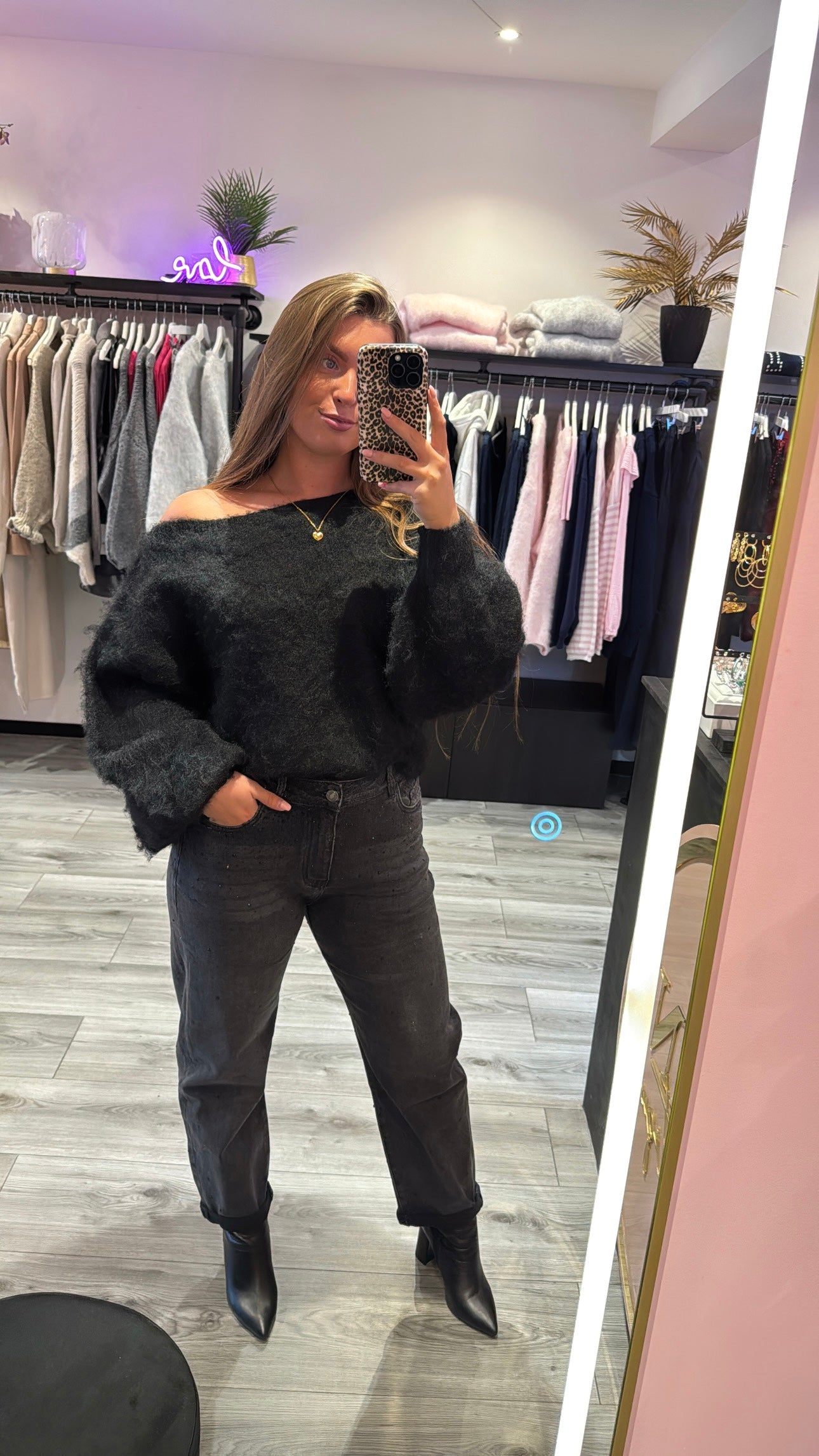 Balloon Jeans Zwart 886