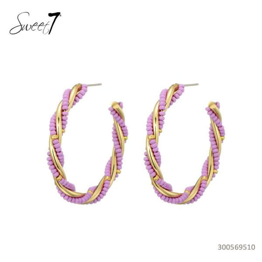 Earrings Hoops Lila 