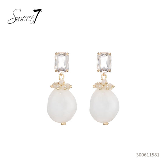 Earrings Stone Off White 