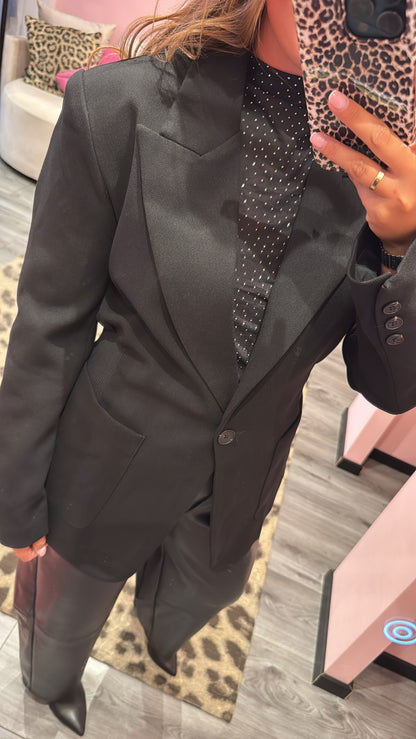 Tailored Blazer Zwart 8151