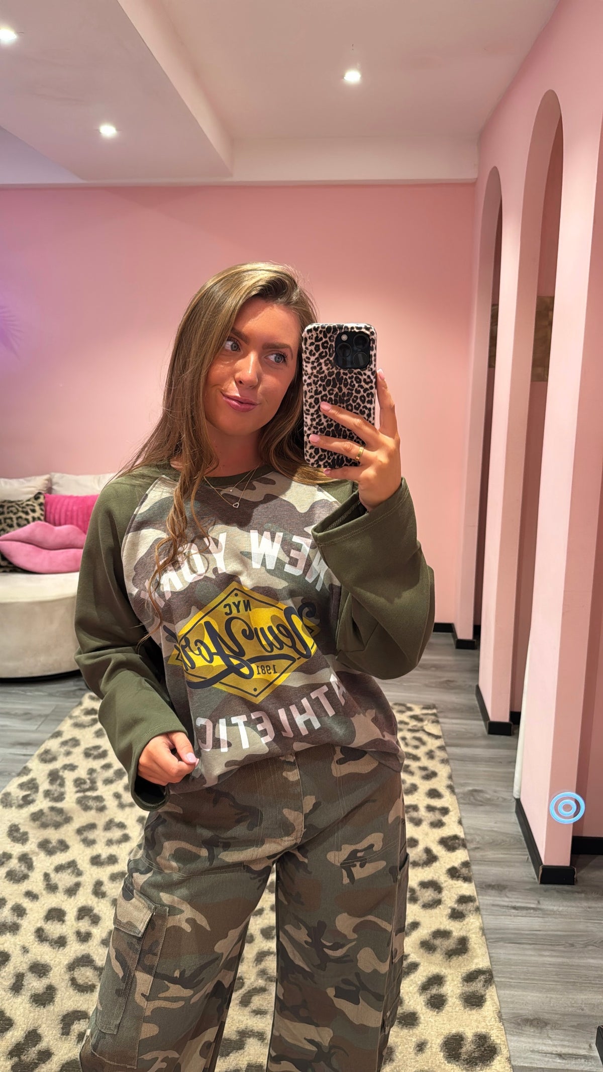 Camouflage Longsleeve New York Army Groen