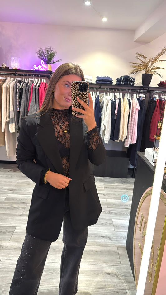 Boyfriend Blazer Zwart