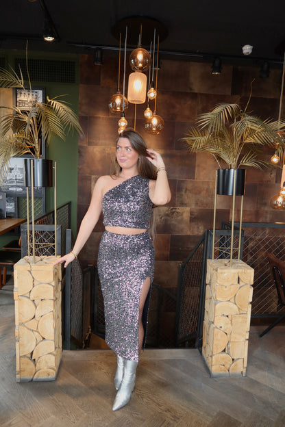 Paillet Set Zilver/Zwart