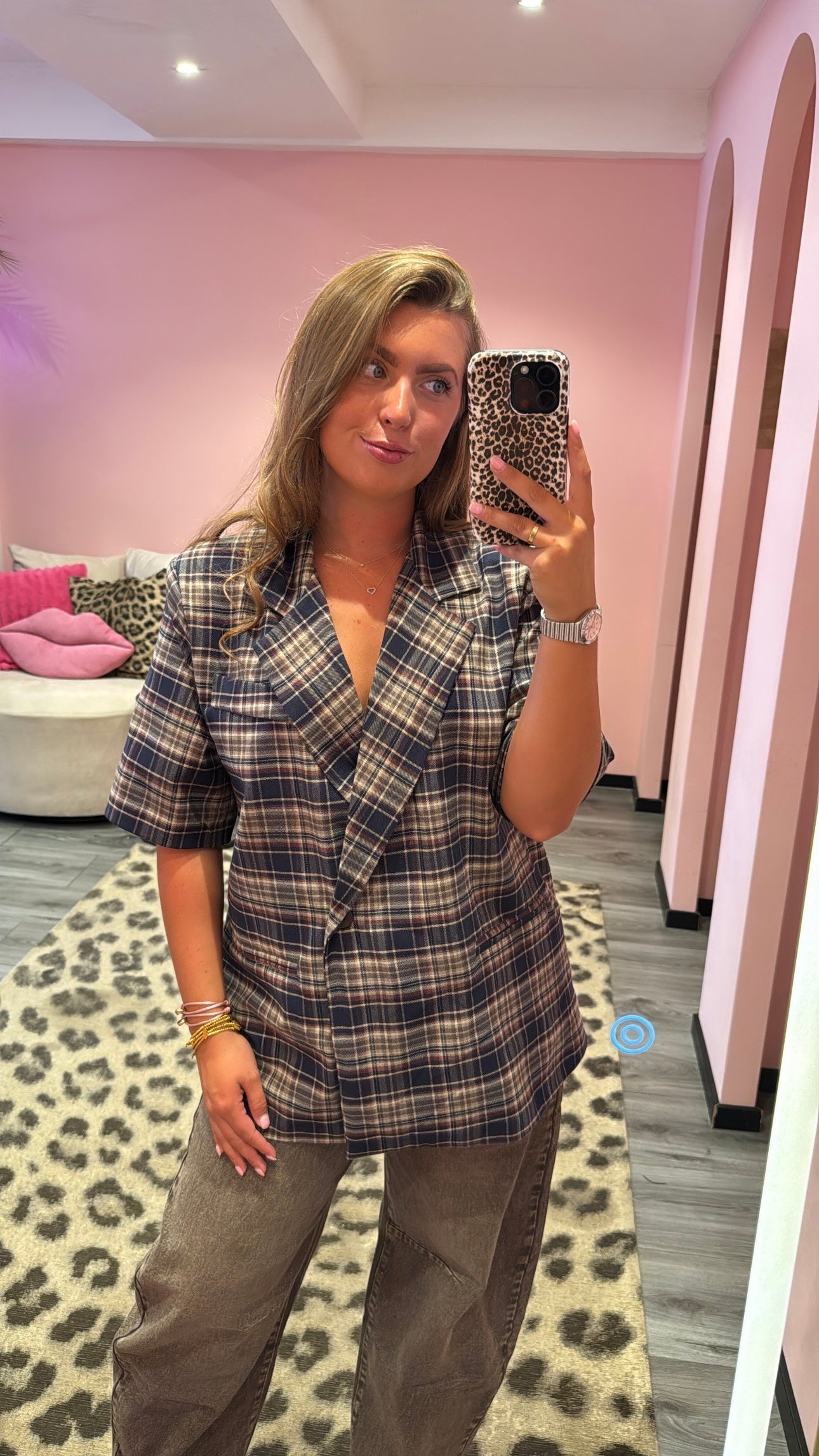 London Checkered Blazer