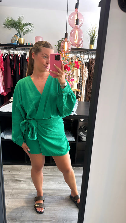 Playsuit Strik Groen