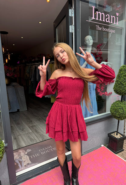Melody Playsuit Bordeaux ByMila