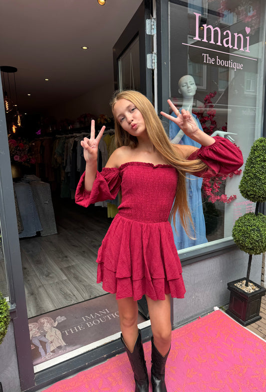 Melody Playsuit Bordeaux ByMila