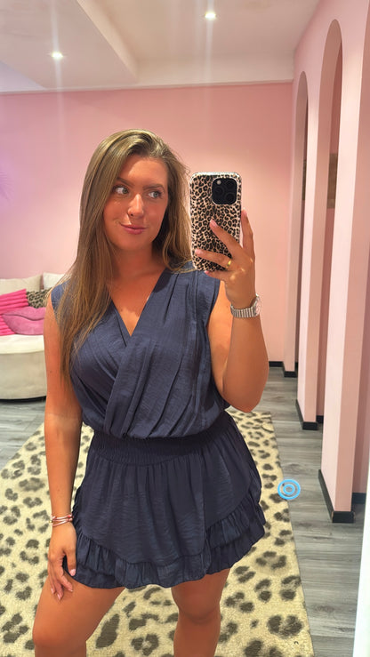 Loua Playsuit Donkerblauw
