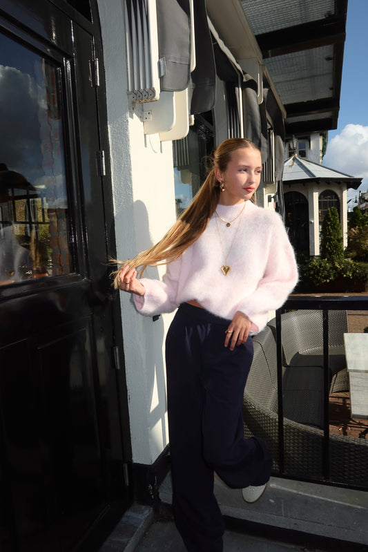 Fluffy Molly Sweater Roze ByMila