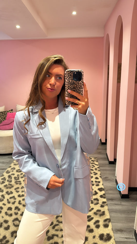 Ambika Blazer Licht Blauw