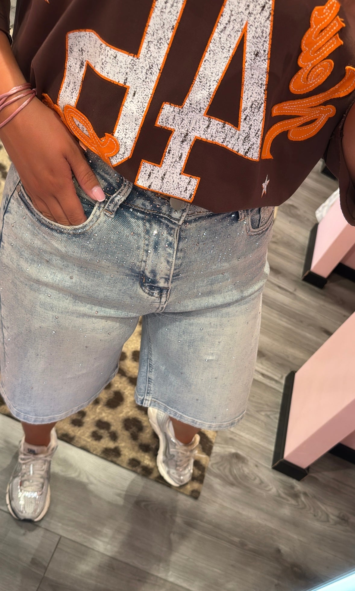 Sparkle Denim Jort 8617-2
