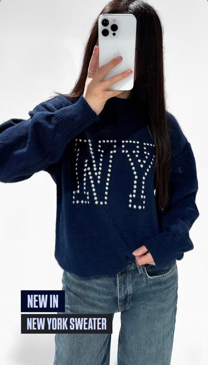 New York Sweater Navy Blue ByMila