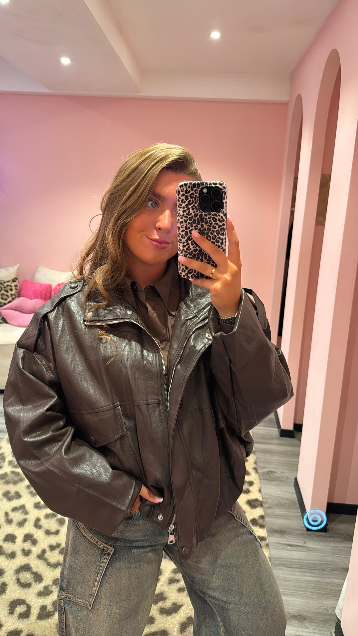 Leather Jacket Vivi Brown