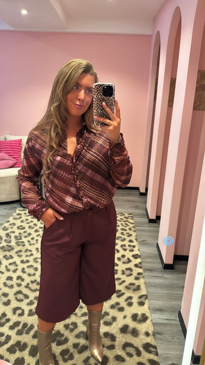 Jort Pantalon Ivy Bordeaux