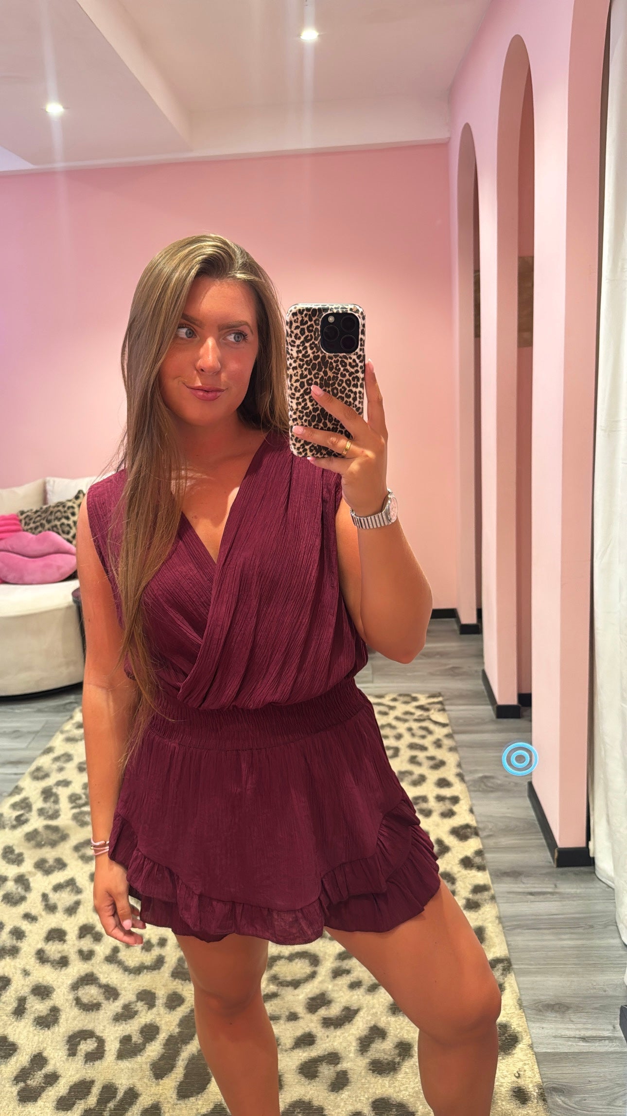Loua Playsuit Bordeaux
